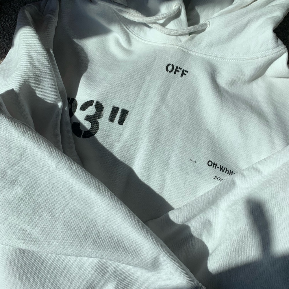 OFF WHITE by Virgil Abloh Modern Office Hoodie